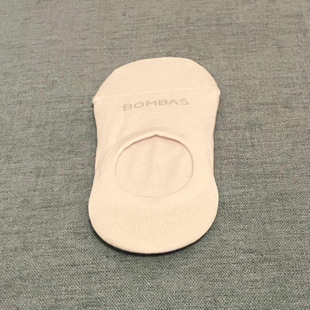 New White Bombas No-Show Socks